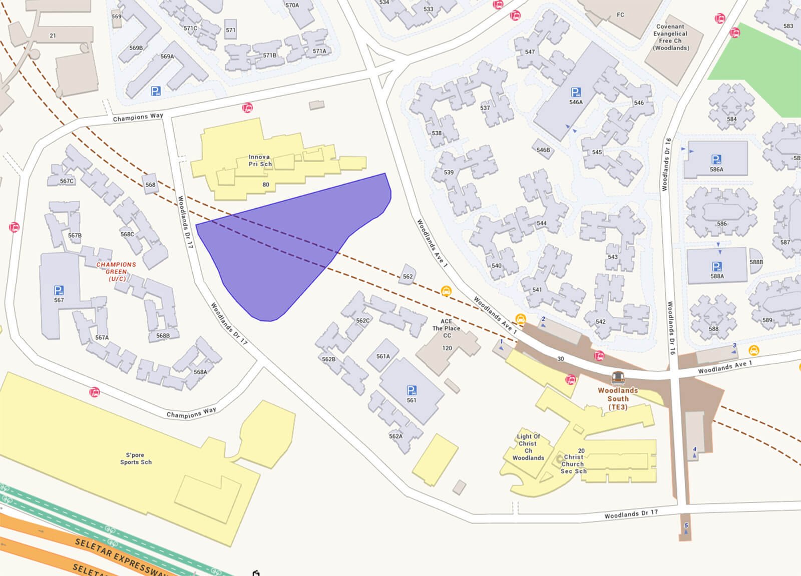 Champions Way GLS site