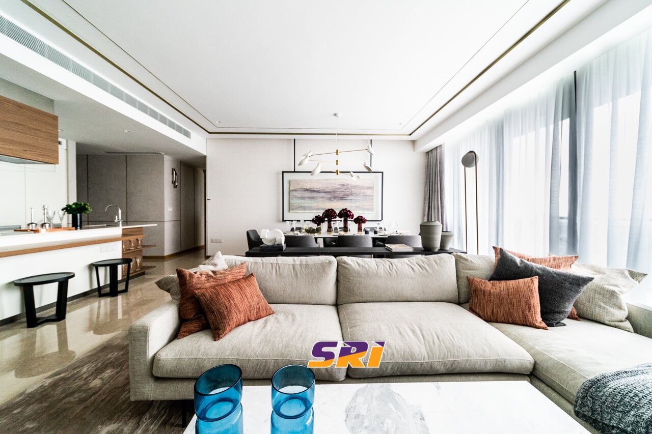 Marina One Residences Showflat 4-Bedroom Living Room