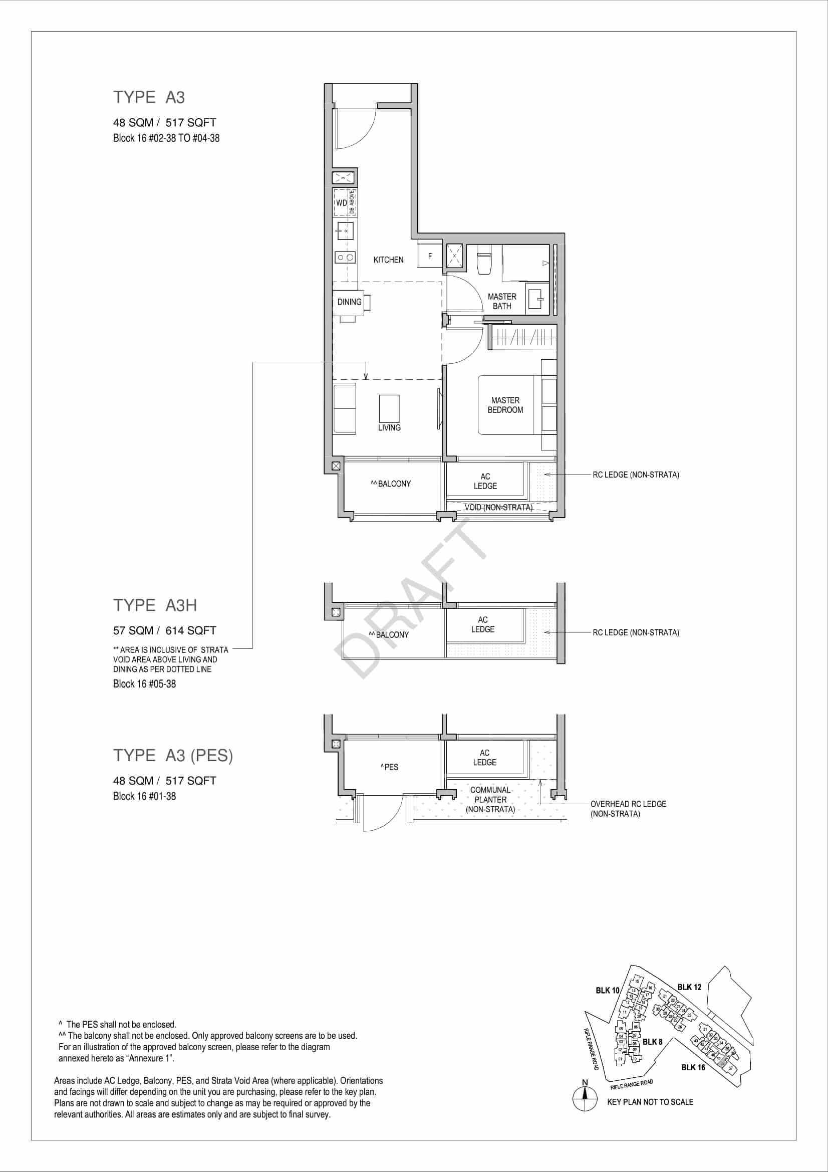 Mayfair Gardens - 1-Bedroom Floor Plan Type A3