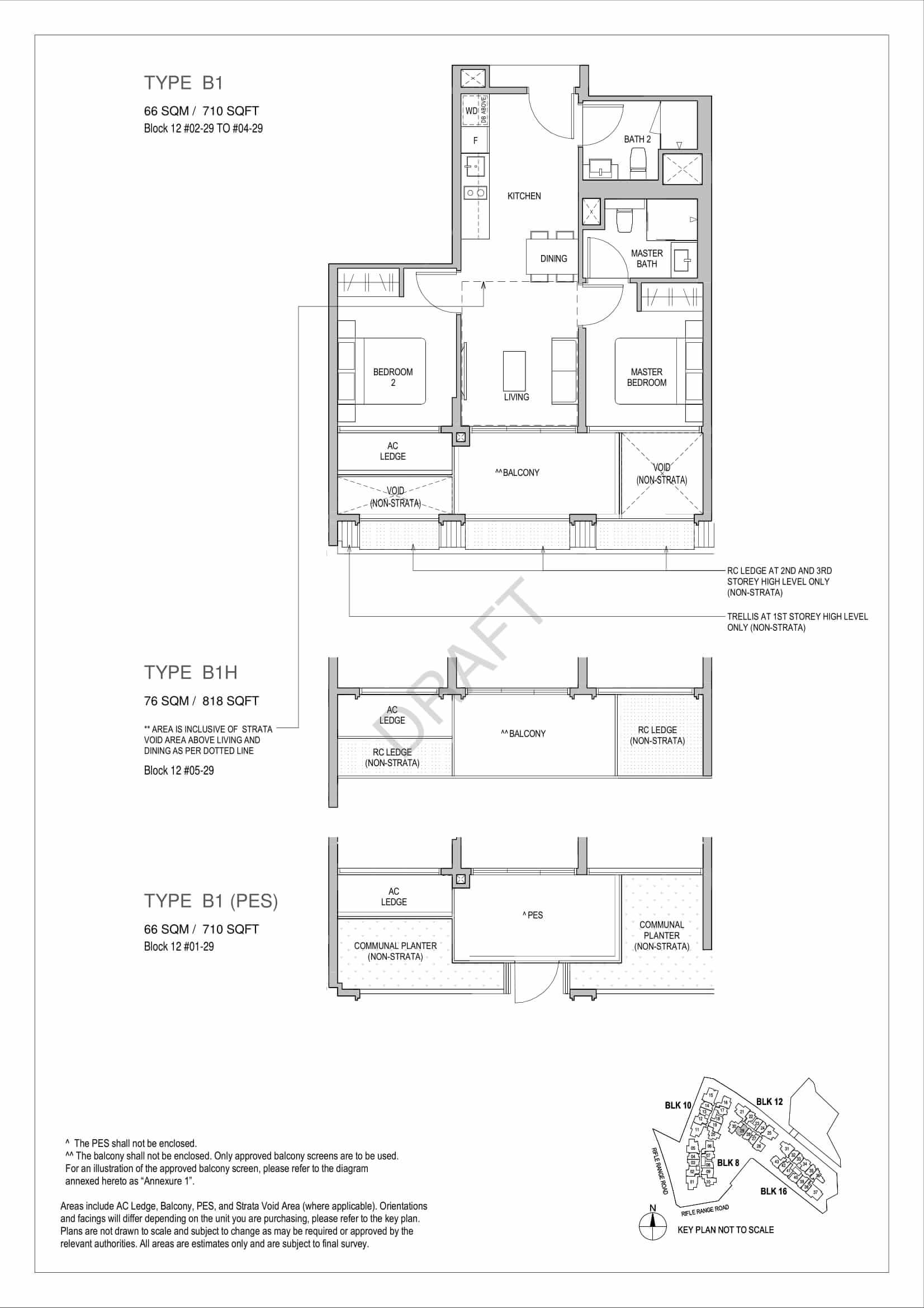 Mayfair Gardens - 2-Bedroom Floor Plan Type B1