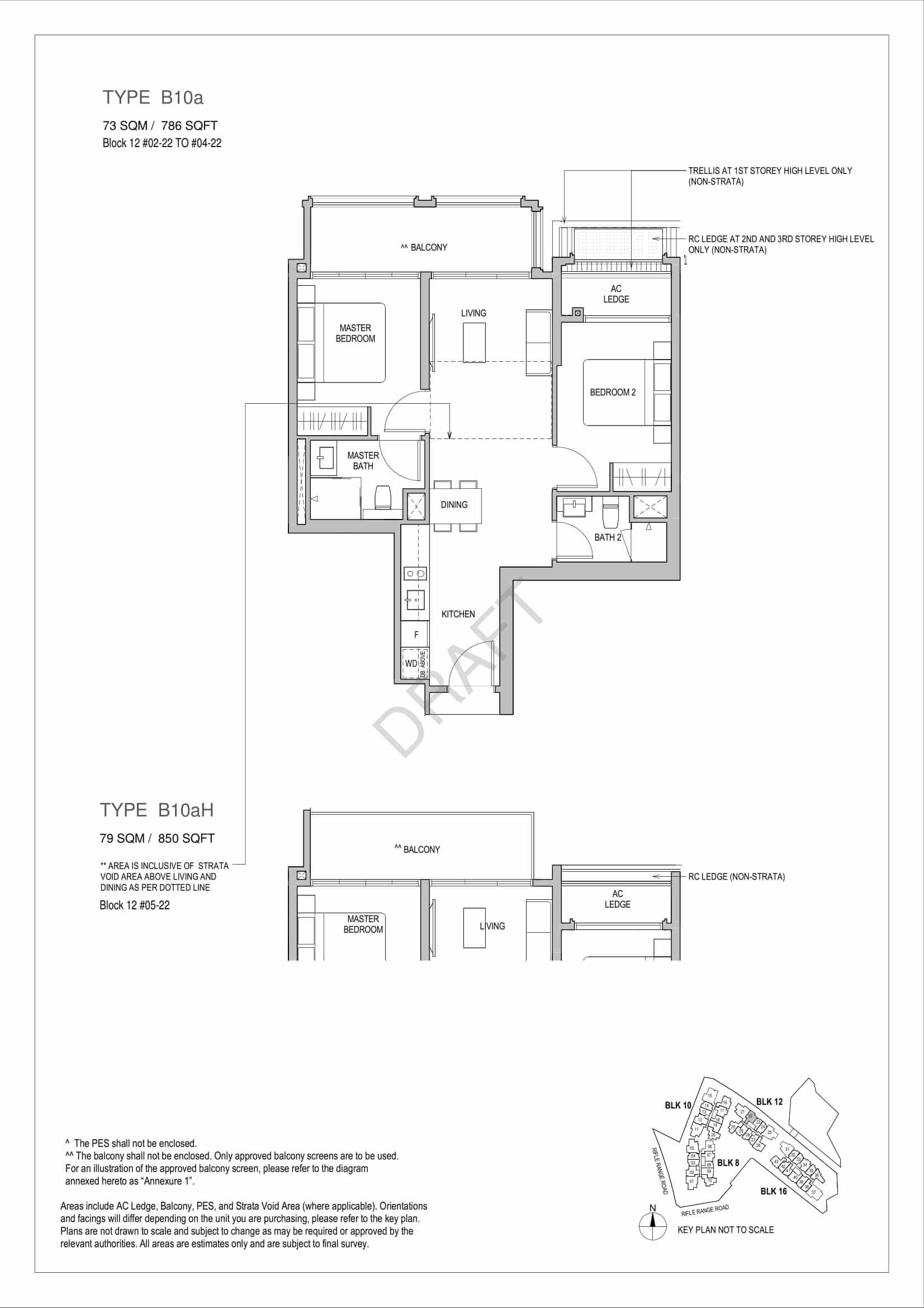 Mayfair Gardens - 2-Bedroom Floor Plan Type B10a