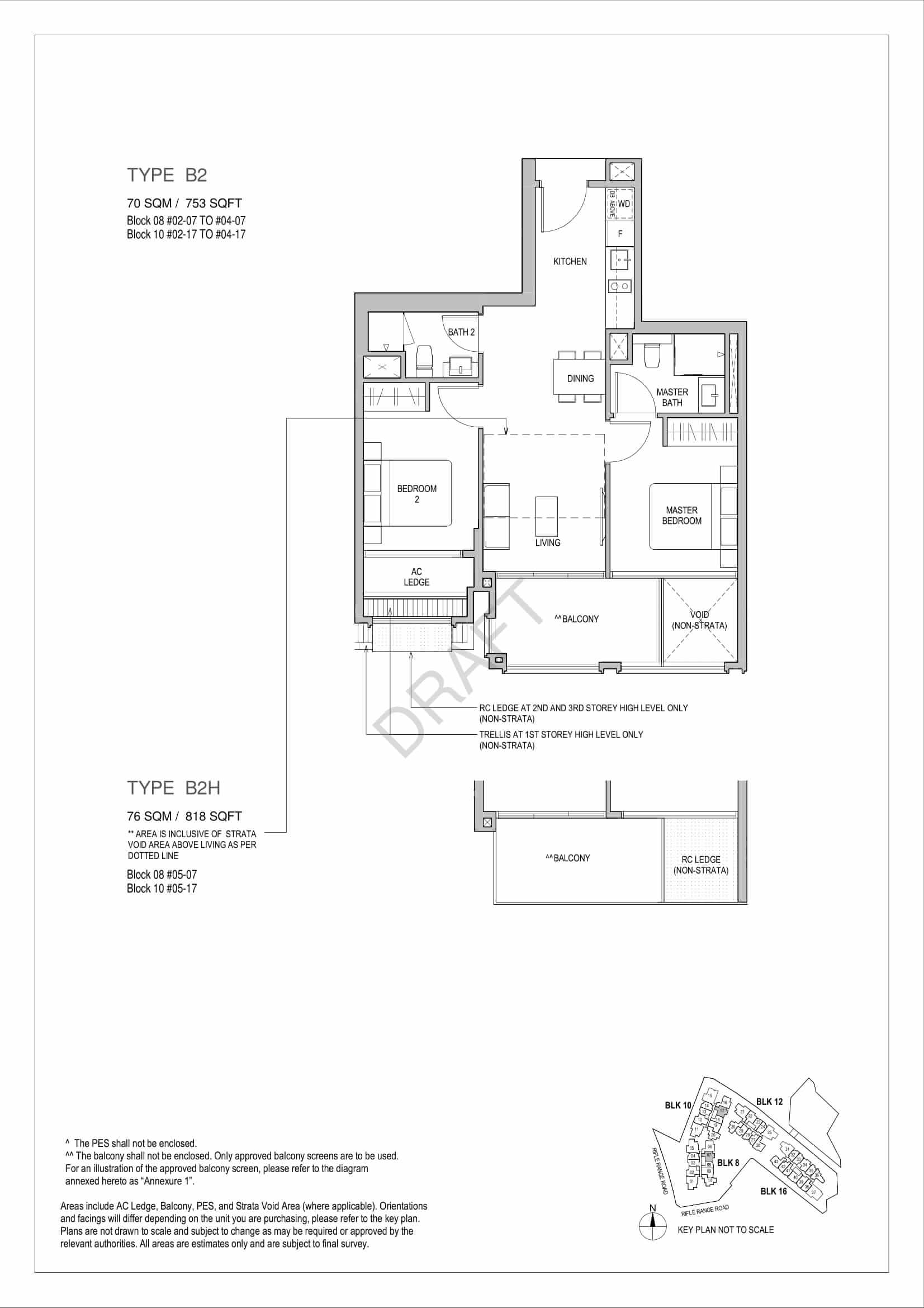 Mayfair Gardens - 2-Bedroom Floor Plan Type B2