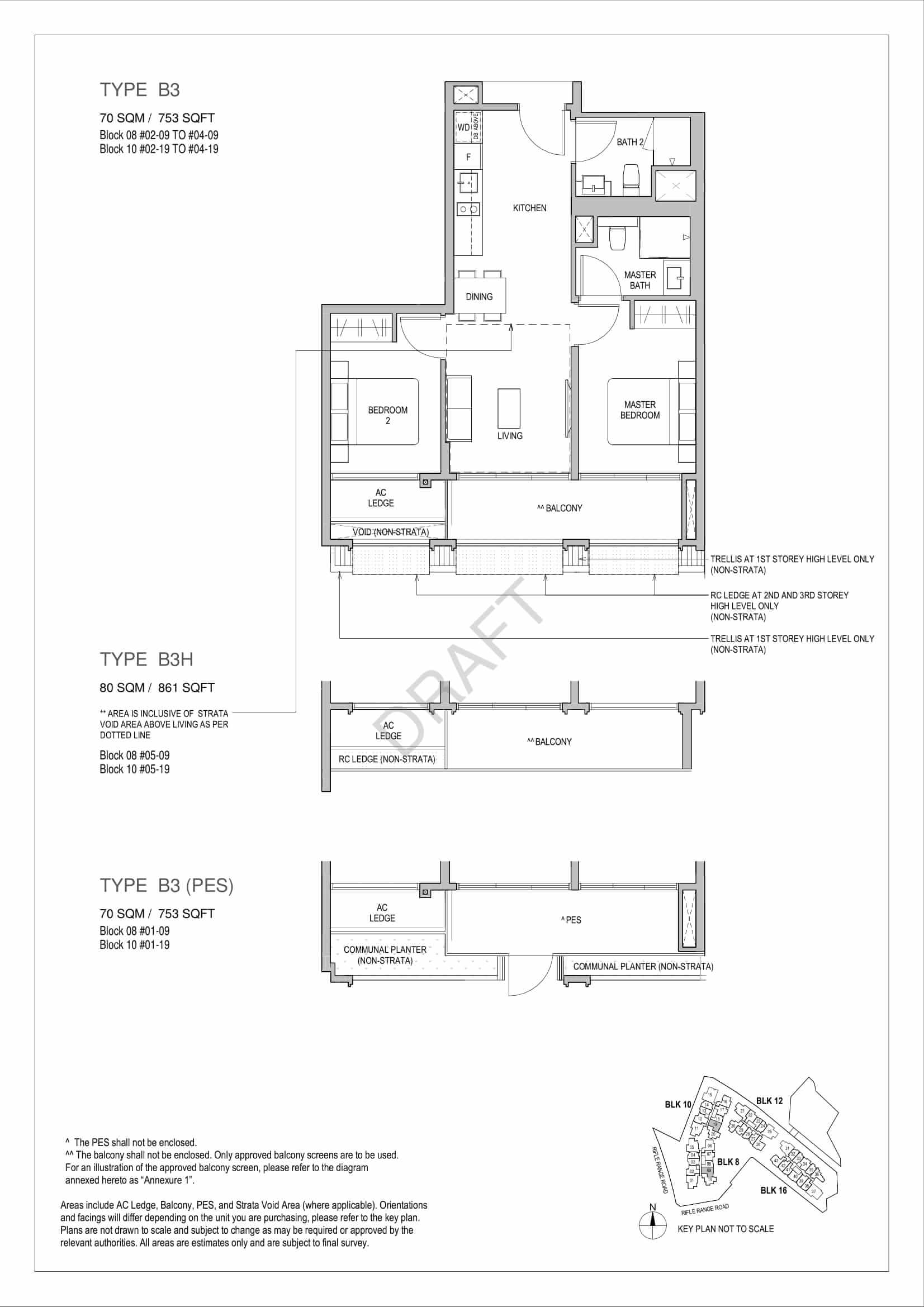 Mayfair Gardens - 2-Bedroom Floor Plan Type B3