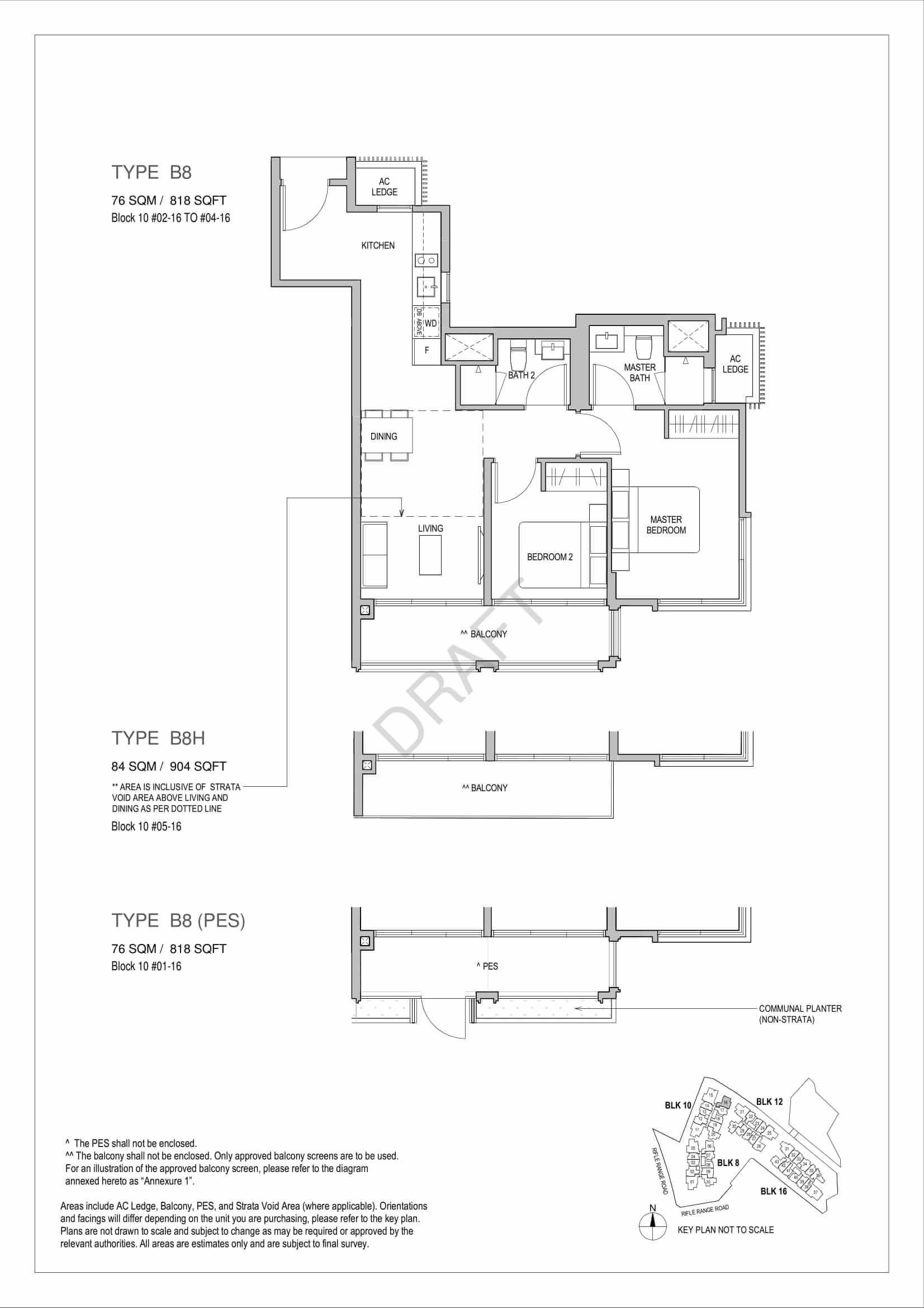 Mayfair Gardens - 2-Bedroom Floor Plan Type B8