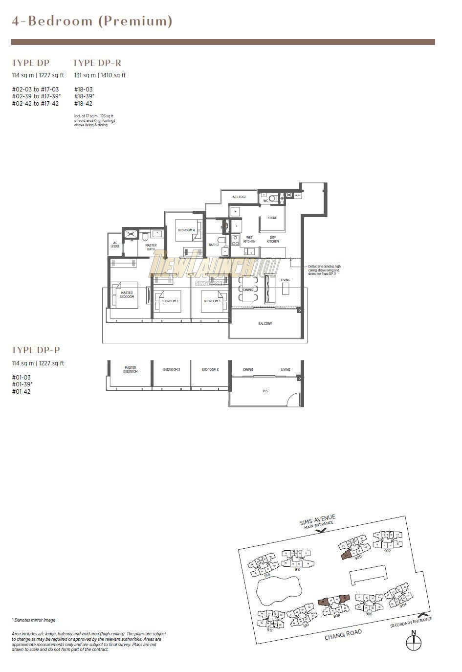Parc Esta Floor Plan 4-Bedroom Premium