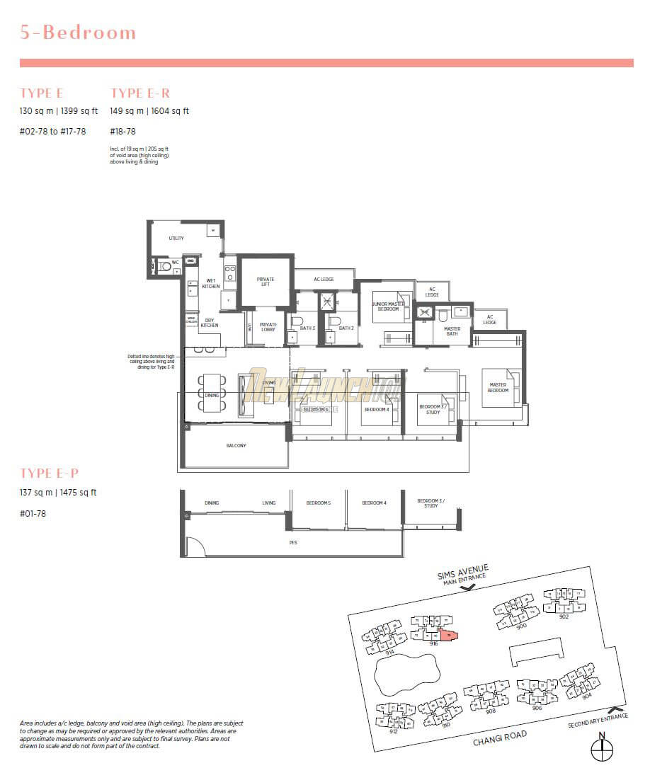 Parc Esta Floor Plan 5-Bedroom