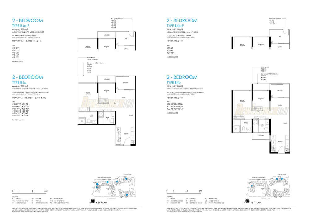 Daintree Residence Floor Plan 2-Bedroom Type B4