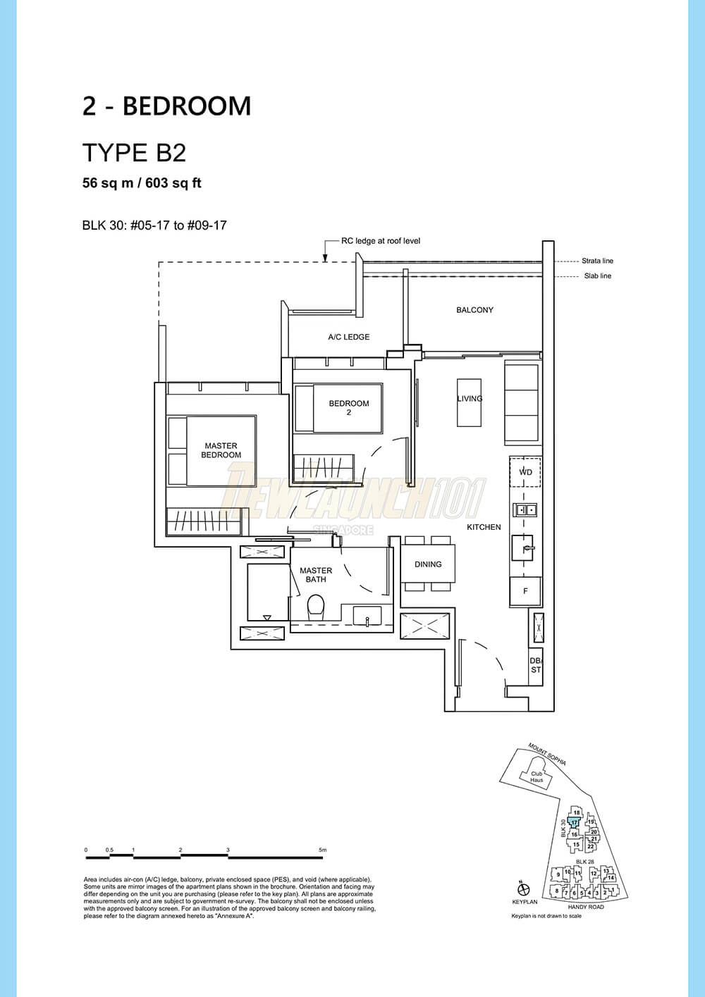 Haus on Handy Floor Plan 2-Bedroom Type B2