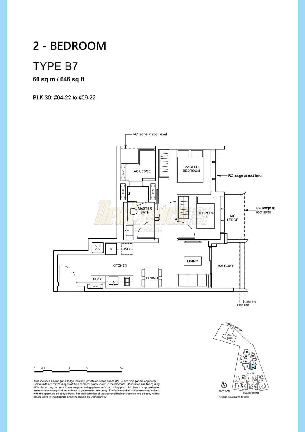 Haus on Handy Floor Plan 2-Bedroom Type B7