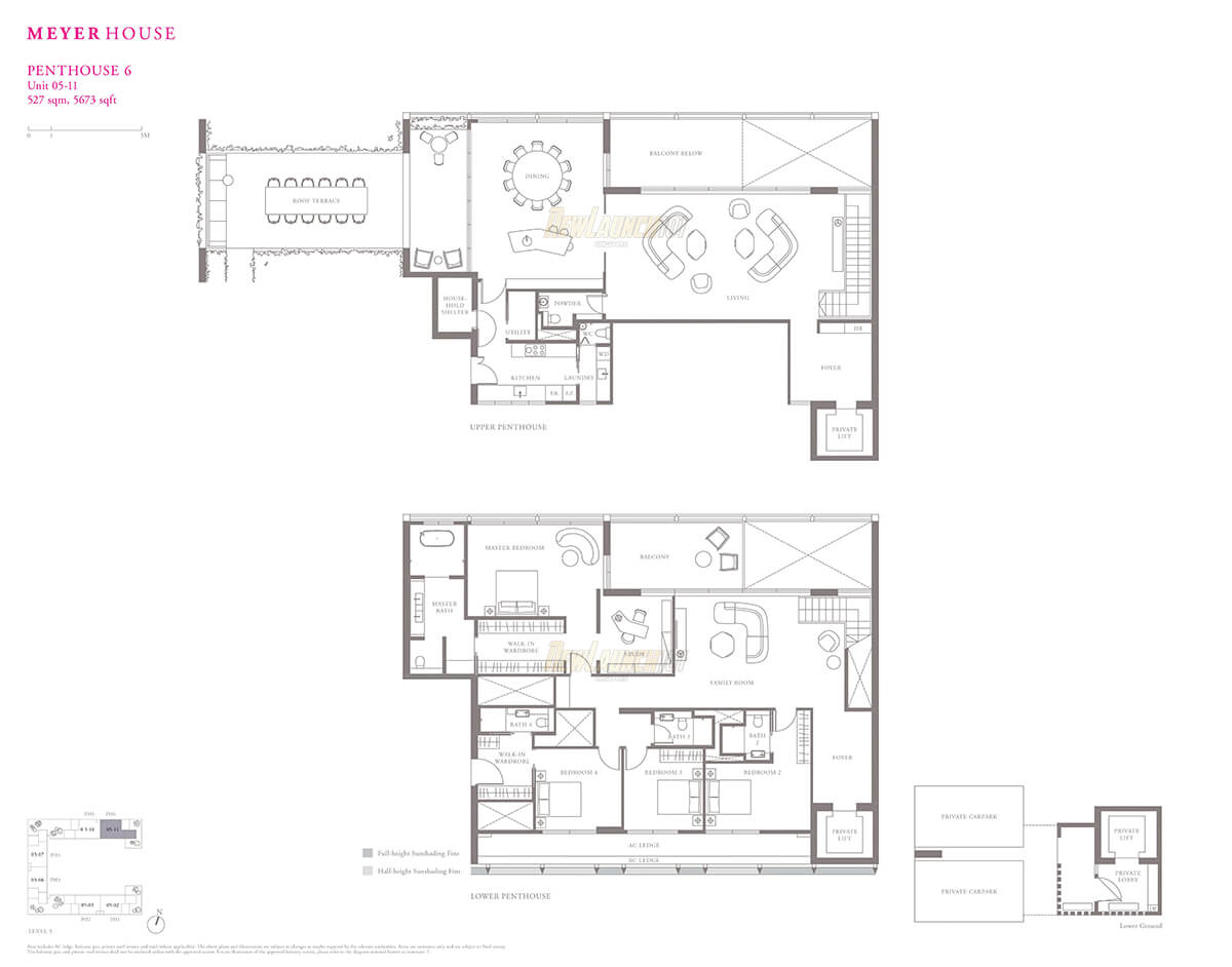 Meyerhouse 4-Bedroom Penthouse Floor Plan Unit 05-11