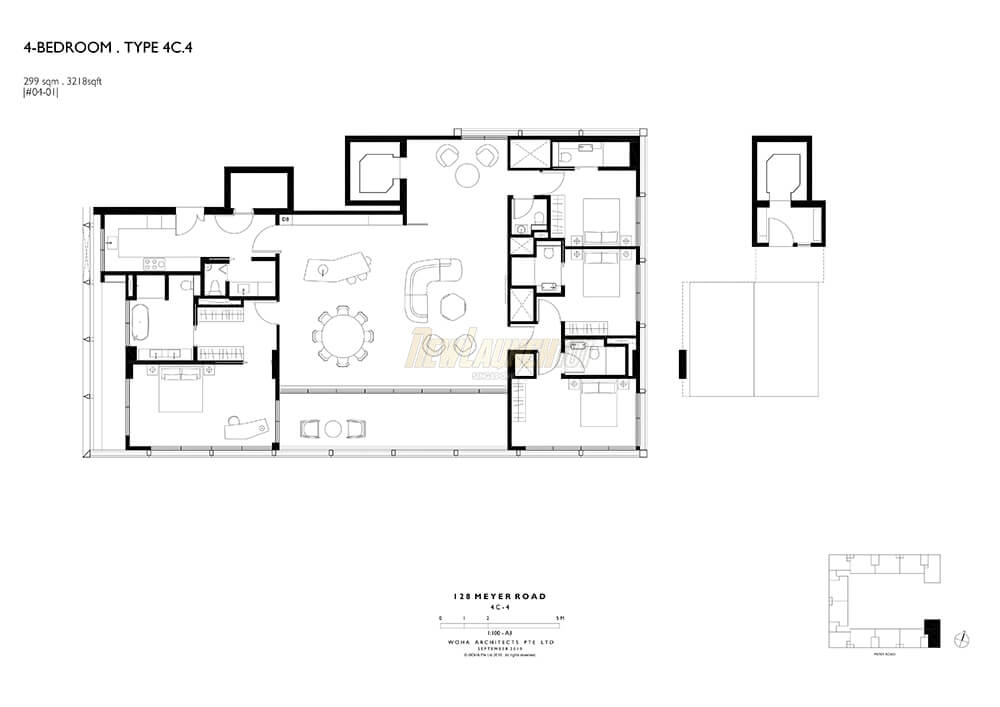 Meyerhouse Floor Plan 4-Bedroom Type 4C4