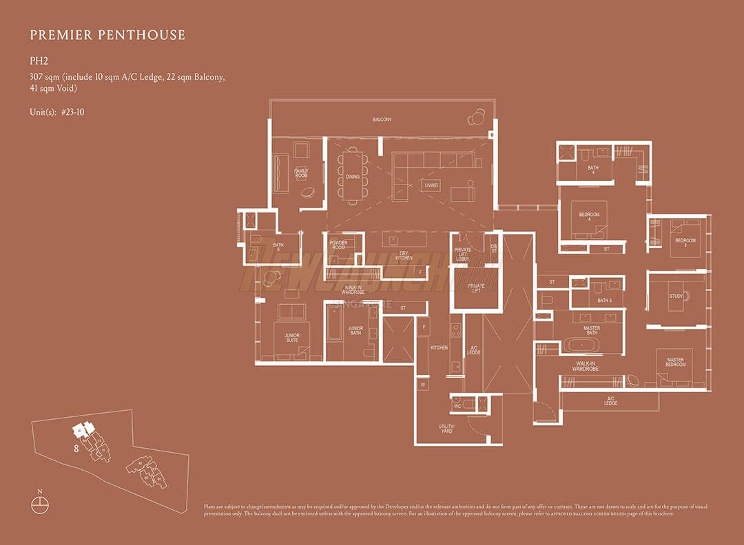 Kopar at Newton Floor Plan Premier Penthouse Type PH2
