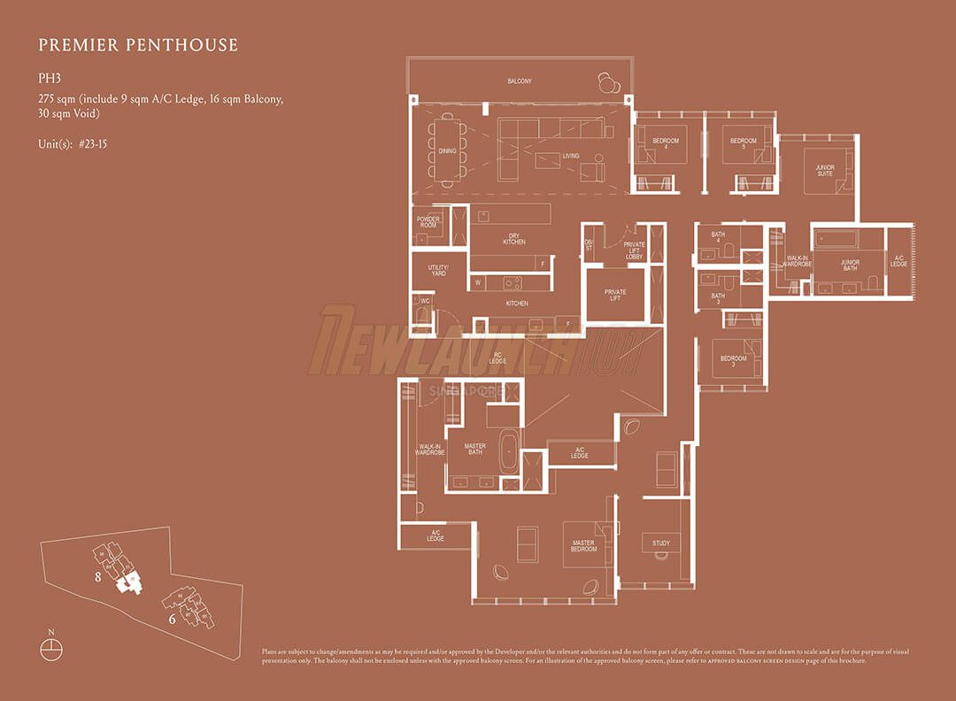 Kopar at Newton Floor Plan Premier Penthouse Type PH3
