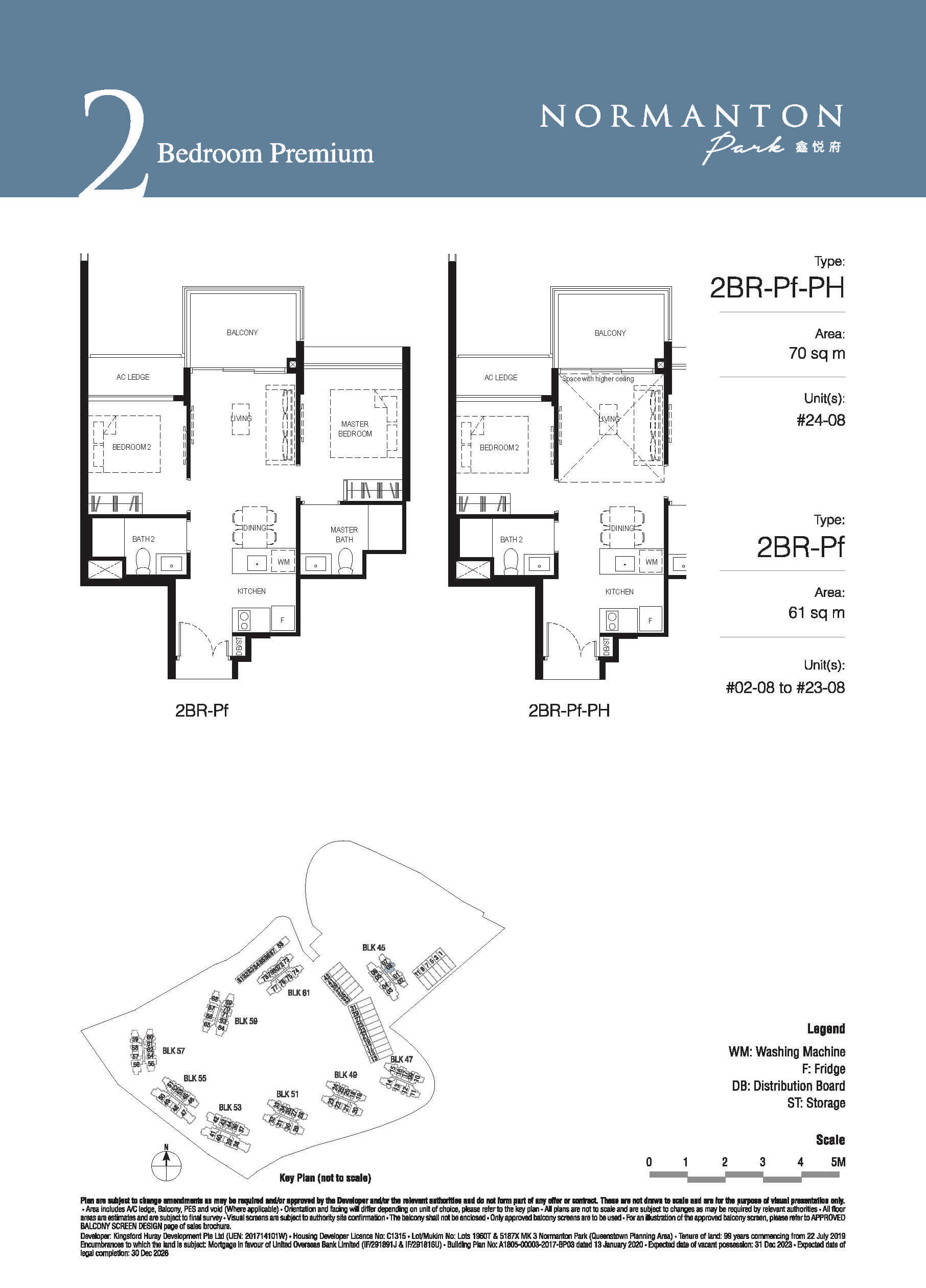 Normanton Park Floor Plan 2-Bedroom Premium Type Pf