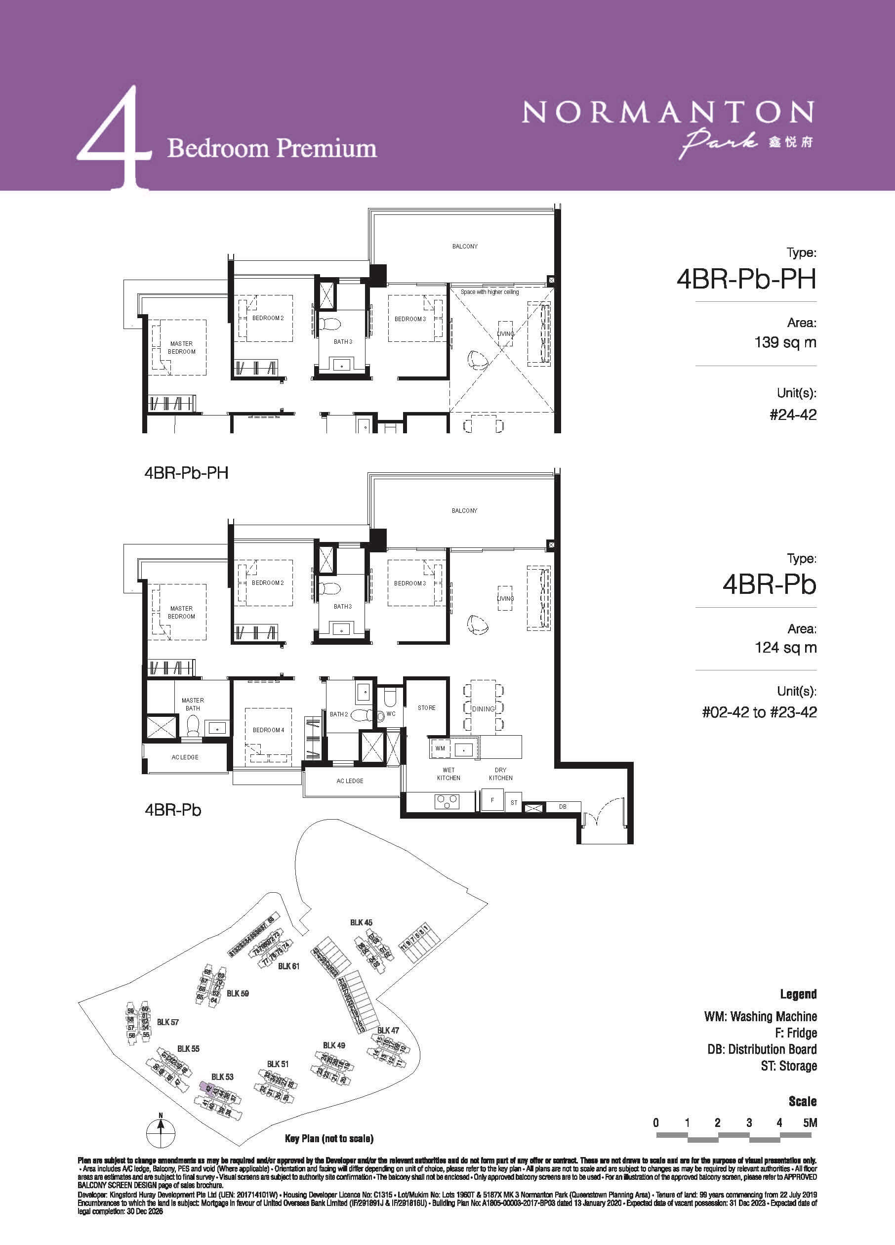 Normanton Park Floor Plan 4-Bedroom Premium Type Pb