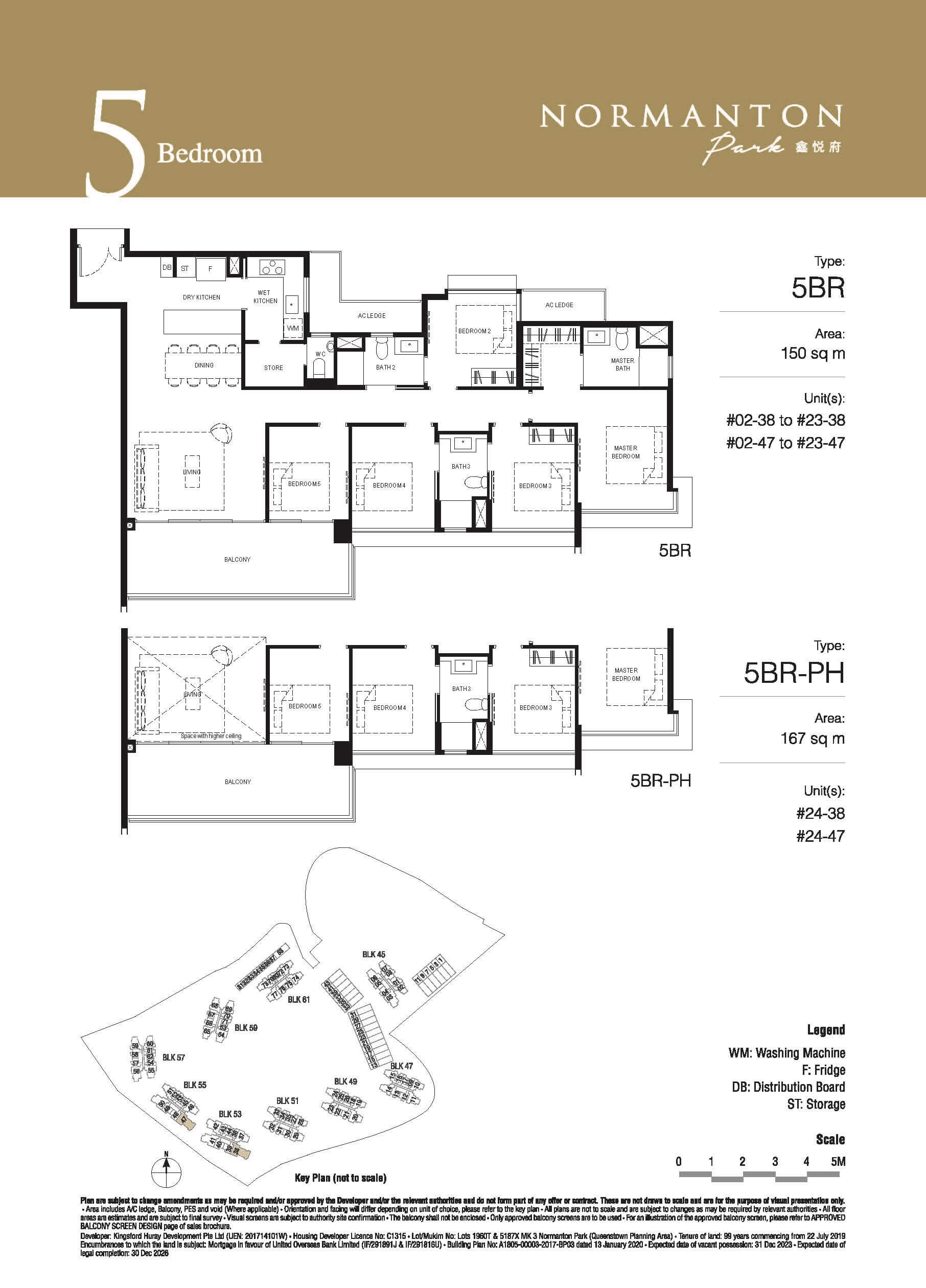 Normanton Park Floor Plan 5-Bedroom